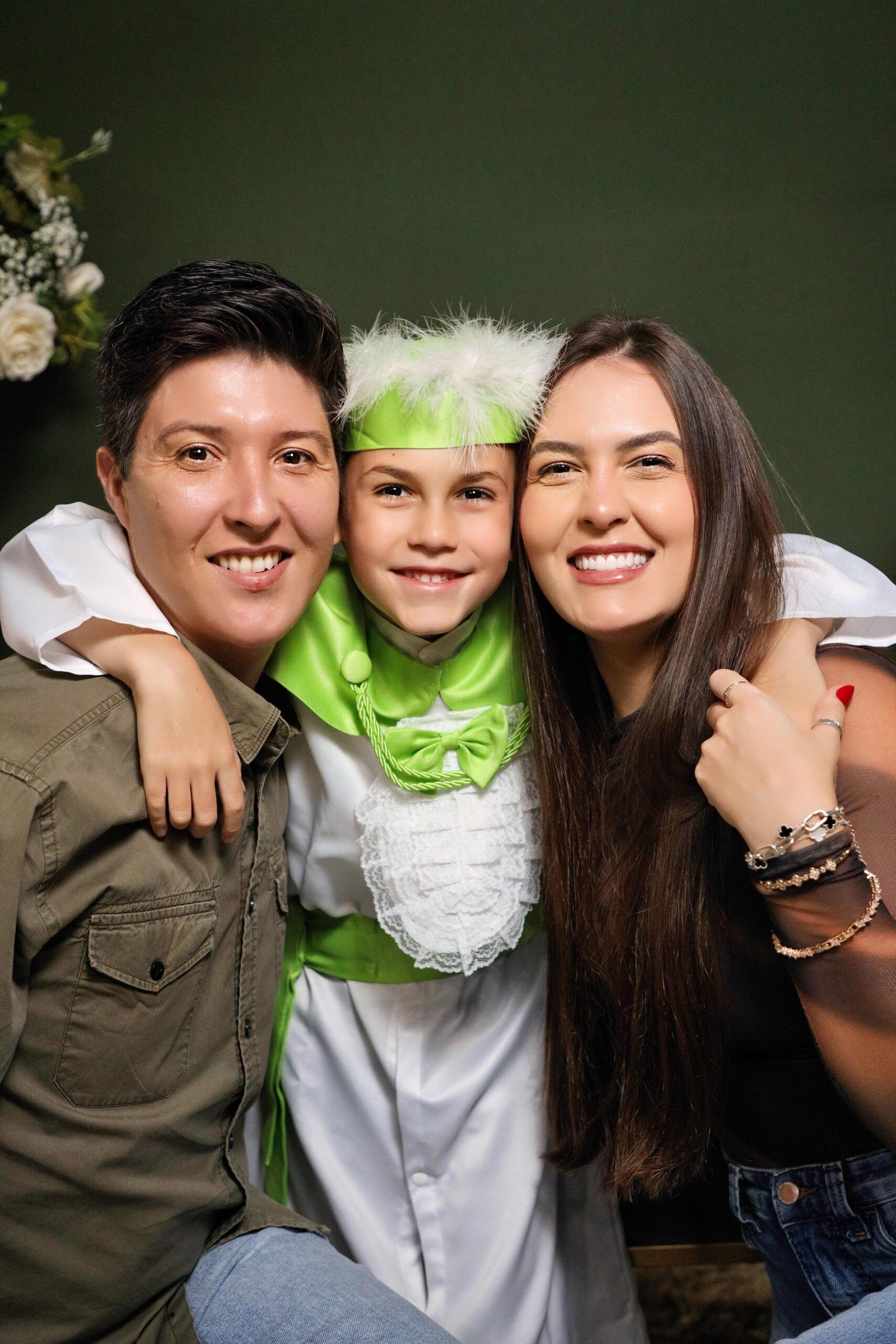 Foto com família - Formatura Videira