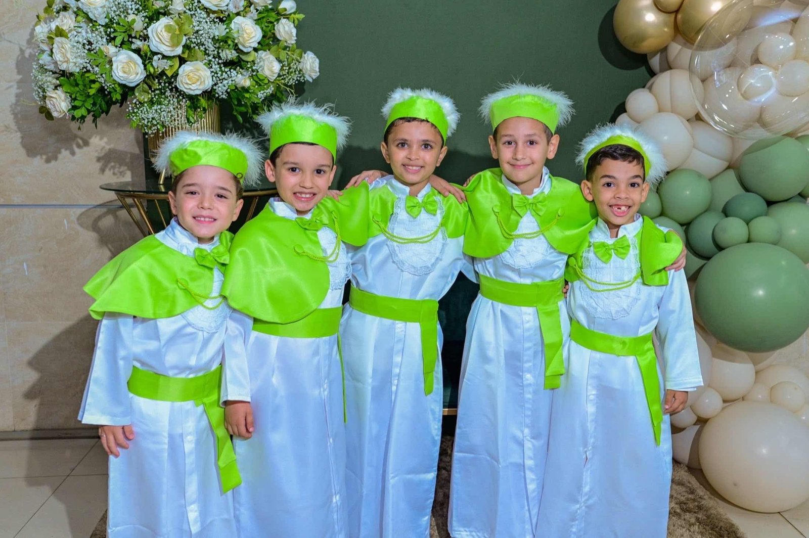 Alunos com beca